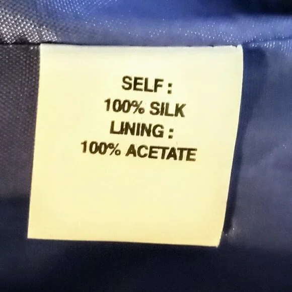 Vintage Kay Unger Periwinkle Blue Silk Belted Skirt Suit NWT